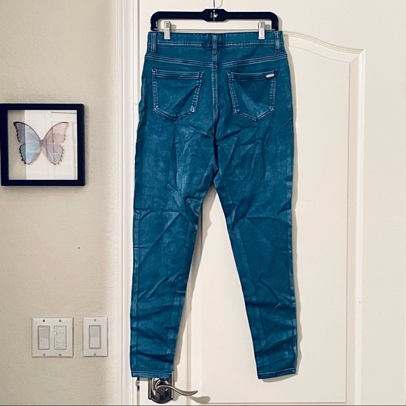 DG Diane Gilman Lux Sport Cropped Slim Stretch Cotton Denim Jeggings. Size M. - Picture 7 of 11
